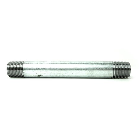 1/2 Inch X 7 Inch Galvanized Steel Nipple